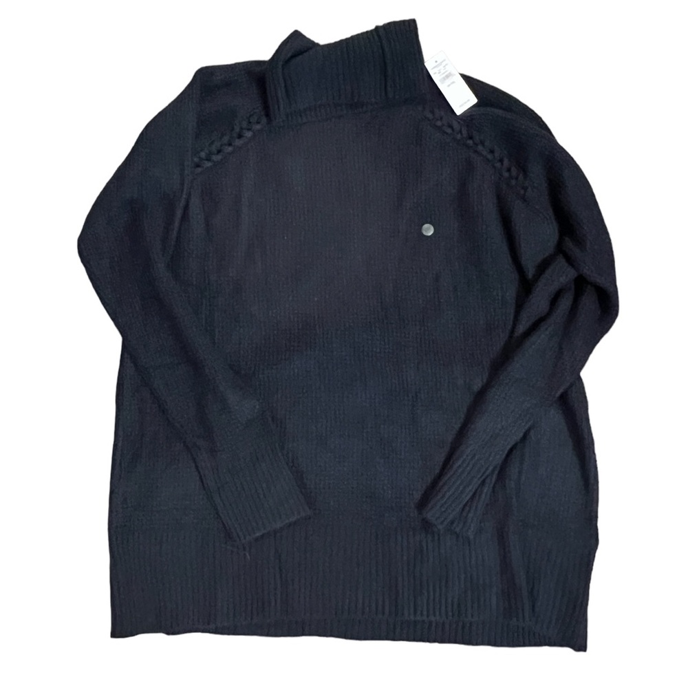 American Eagle AEO NWT Midnight Blue Braided Ragland Turtleneck Sweater XXL